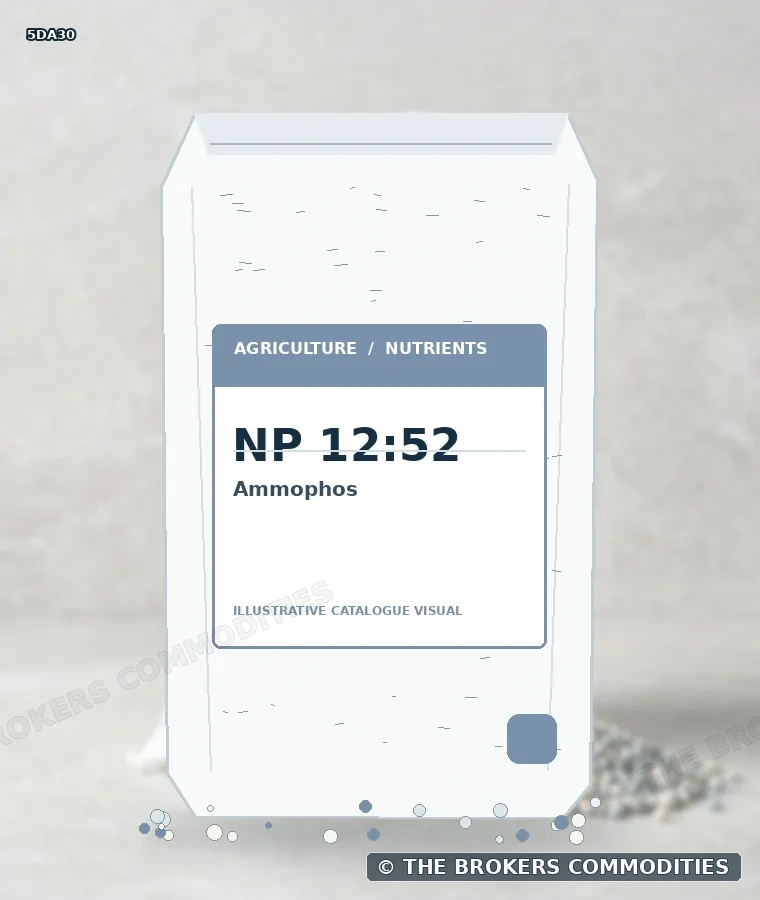 Amofos · NP 12:52 — Ilustração da formulação para identificação visual; não representa embalagem, estoque ou lote disponível.