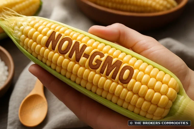 Milho Non-GMO para consumo humano — Foto do catálogo atual, ilustrativa; não identifica um lote.