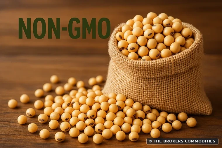 Soja Non-GMO para consumo humano — Foto do catálogo atual, ilustrativa; não identifica um lote.
